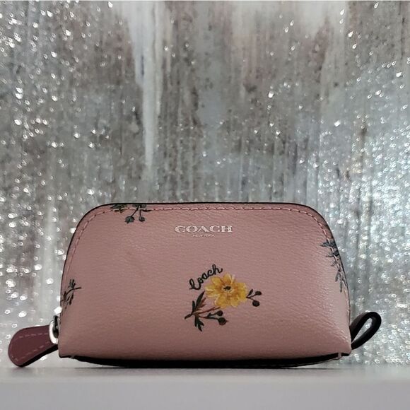 Coach Floral Print Lipstick Case/ Coin Purse - Picture 3 of 8